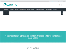 Tablet Screenshot of climatic.dk